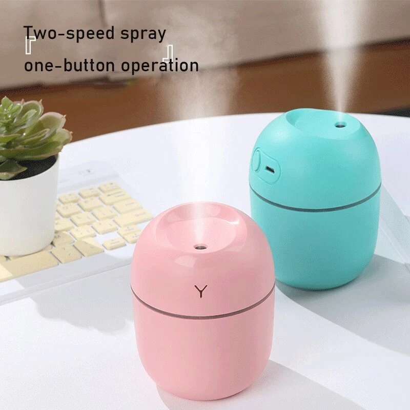 Humidificateur portable USB LED mini 220 ml pour voiture et maison, diffuseur d'huiles essentielles, purificateur de brume